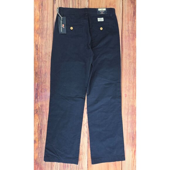 Vineyard Vines Boys Classic Fit Club Pant 16 Navy Blue Cotton 28x28 - Picture 6 of 8
